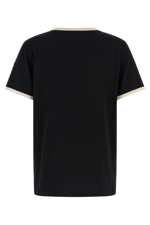 Футболка с вышитым логотипом на кармане Черная MONCLER L10938C0001989AUOF90