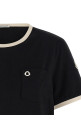 Футболка с вышитым логотипом на кармане Черная MONCLER L10938C0001989AUOF90