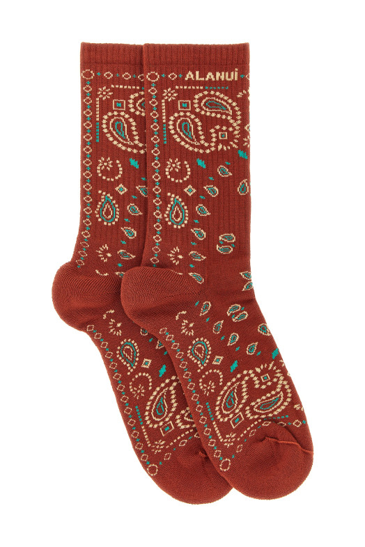 'Bandana' socks Red