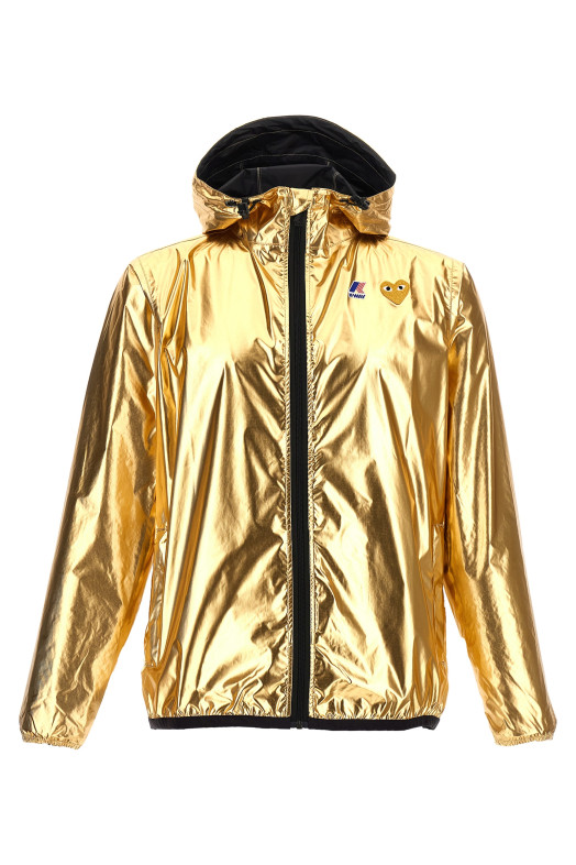Как Des Garçons Play x K-Way куртка Gold COMME DES GARÇONS PLAY AZJ5081