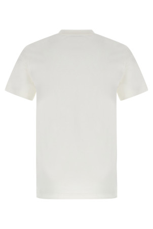 Футболка Burberry Check з нашивкою, біла 8102254CHALK