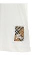 Burberry Check patch T-shirt White