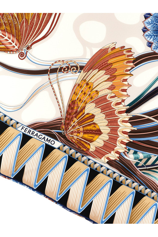 Треугольный шарф «Giada» Разноцветный 786871AVORIOBLUBEIGE