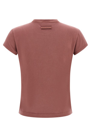 'The Needles Embroidered' T-shirt Bordeaux