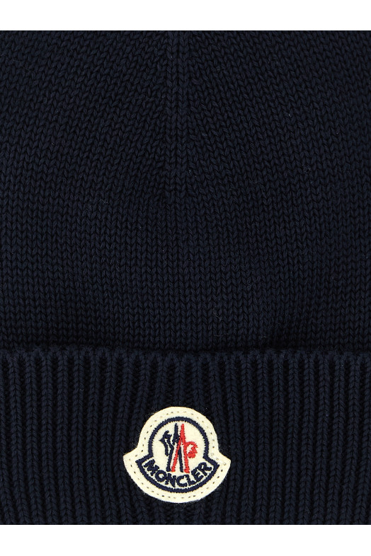 Шапка с логотипом, синяя MONCLER ENFANT L19513B00006M2861742