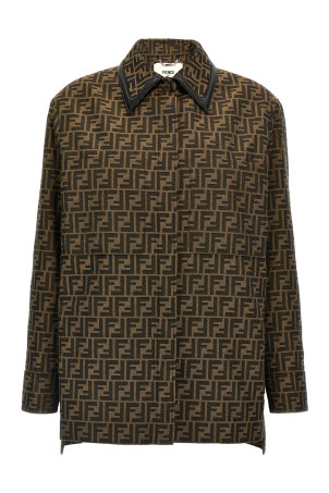'FF' jacket Brown
