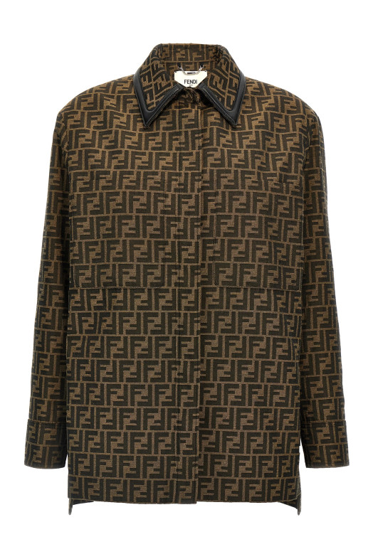 Куртка «FF» коричневого цвета FJ7564A5W3F118W