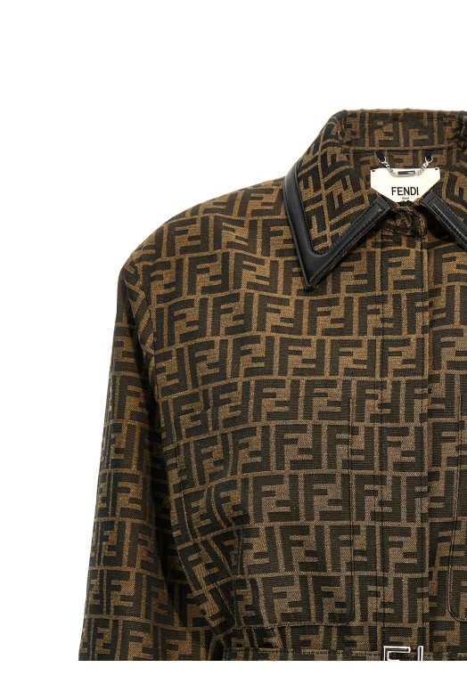 Куртка «FF» коричневого цвета FJ7564A5W3F118W