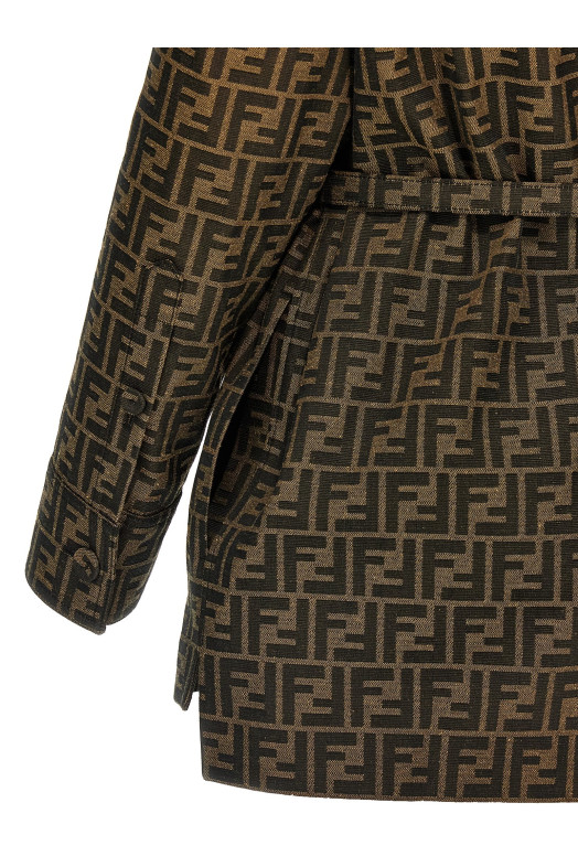 Куртка «FF» коричневого цвета FJ7564A5W3F118W