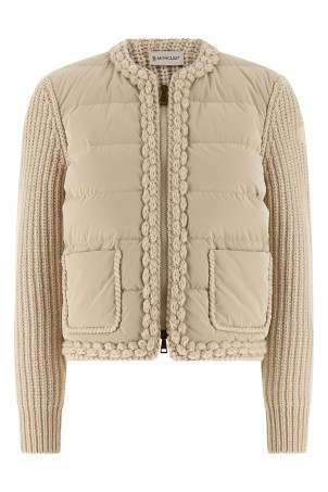 Padded cardigan Beige