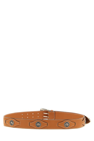 Logo coin belt Brown