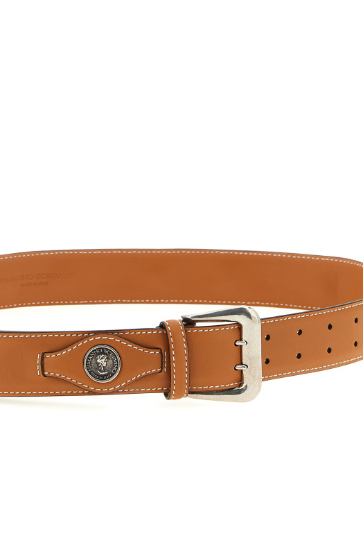 Ремень с логотипом Коричневый ERMANNO SCERVINO D483T305FYK81142