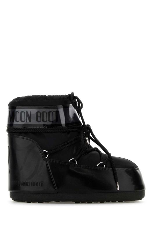 Black satin Icon Low ankle boots MOON BOOT (1409350)