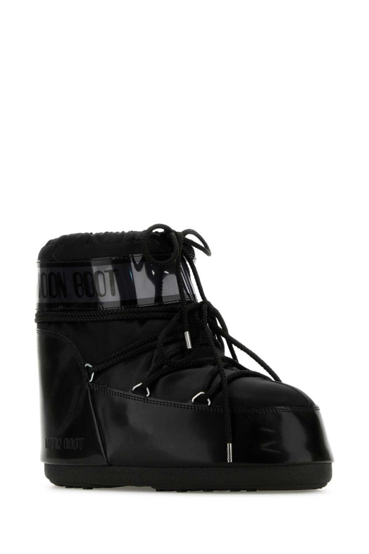 Black satin Icon Low ankle boots MOON BOOT (1409350)