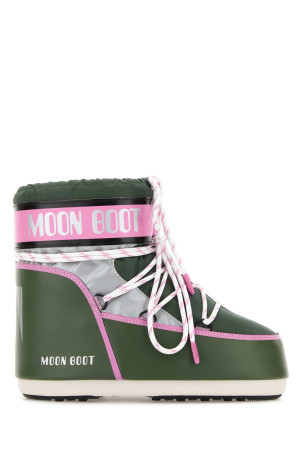 Dark green fabric Icon Low Space Racing ankle boots MOON BOOT (1409650)
