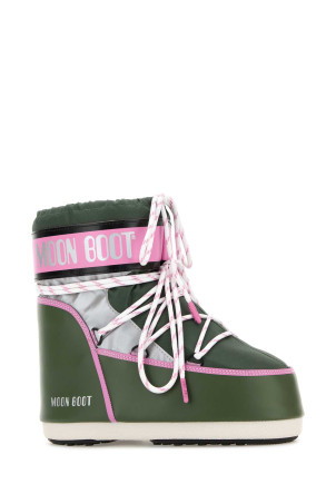 Dark green fabric Icon Low Space Racing ankle boots MOON BOOT (1409650)
