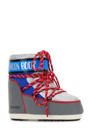 Grey fabric Icon Low Space Racing ankle boots MOON BOOT (1409650)