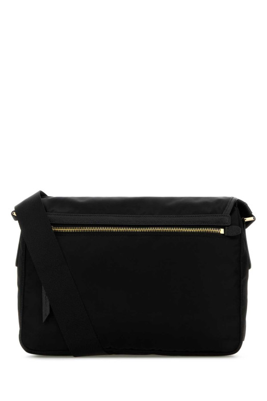 Черная сумка через плечо из канваса Черная PRADA (1BD399R064)