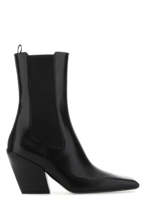 Black leather ankle boots Black PRADA (1U986MF075055)