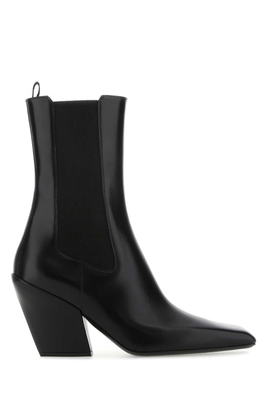 Black leather ankle boots Black PRADA (1U986MF075055)