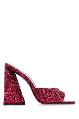 Fuchsia glitters Devon mules THE ATTICO (227WS000G001)