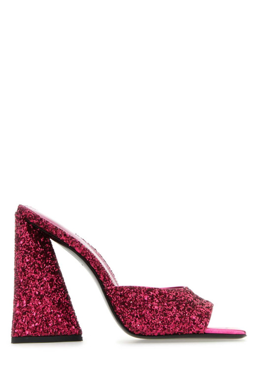 Fuchsia glitters Devon mules THE ATTICO (227WS000G001)