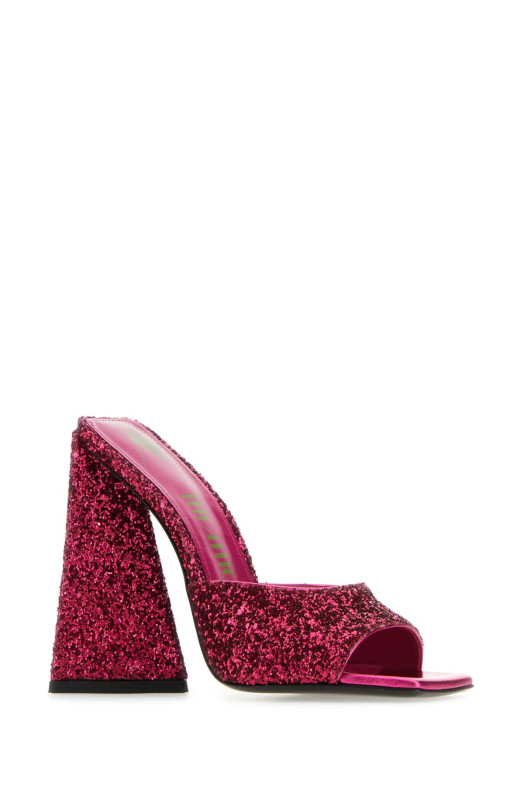 Fuchsia glitters Devon mules THE ATTICO (227WS000G001)