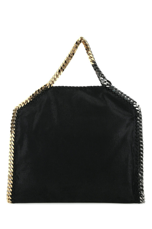 Falabella 3-Chain Bag Eco Shaggy Deer W/Mix Galvan Black STELLA McCARTNEY (234387W70001)