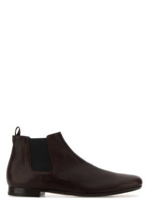 Brown leather ankle boots PRADA (2TF036FX0003ACM)