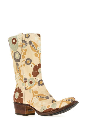 Printed canvas boots PRADA (2WE002FD0013LRA)