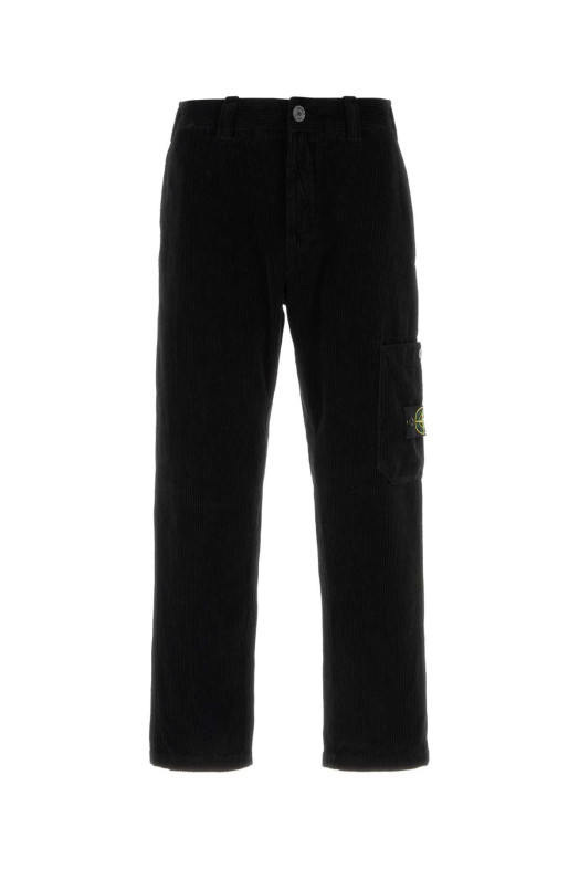 Black corduroy pant Black STONE ISLAND (310003912)