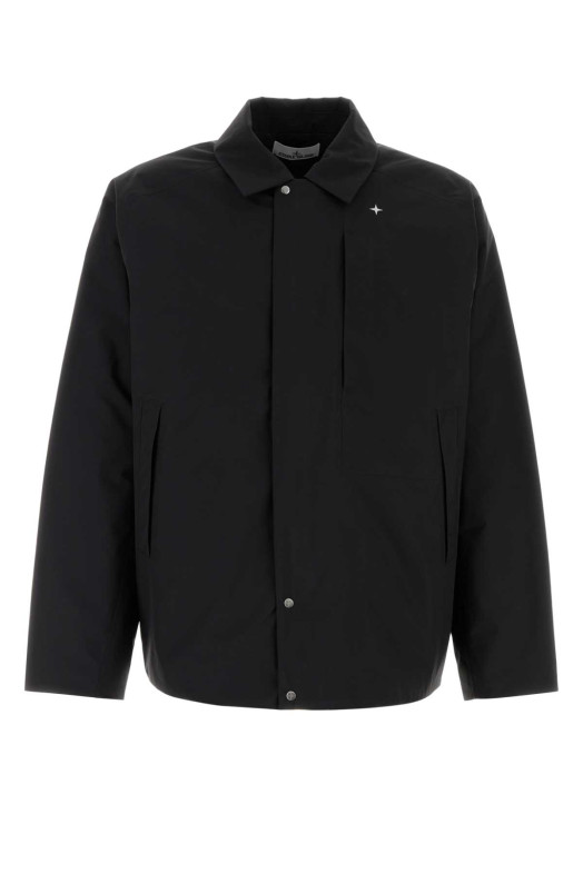 Black polyester jacket STONE ISLAND (4100043G1)