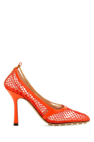 Orange mesh Stretch pumps BOTTEGA VENETA (578321VBPS4)