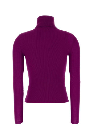 Purple cashmere blend sweater SAINT LAURENT (637869YAPK2)