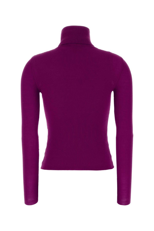 Purple cashmere blend sweater SAINT LAURENT (637869YAPK2)