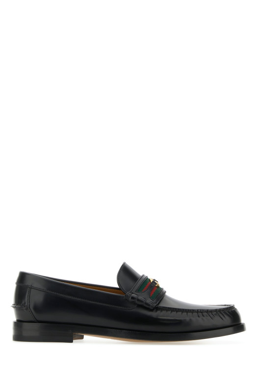 Black leather 1953 loafers GUCCI (64472417X10)
