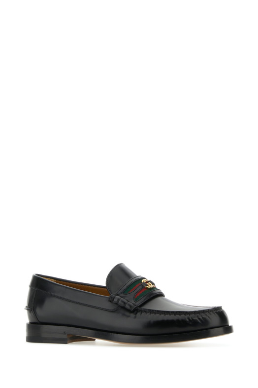 Black leather 1953 loafers GUCCI (64472417X10)