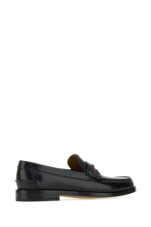 Black leather 1953 loafers GUCCI (64472417X10)