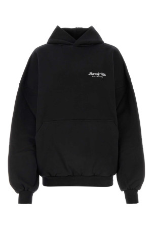 Black cotton sweatshirt BALENCIAGA (739024TQVS7)