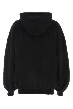 Black cotton sweatshirt BALENCIAGA (739024TQVS7)