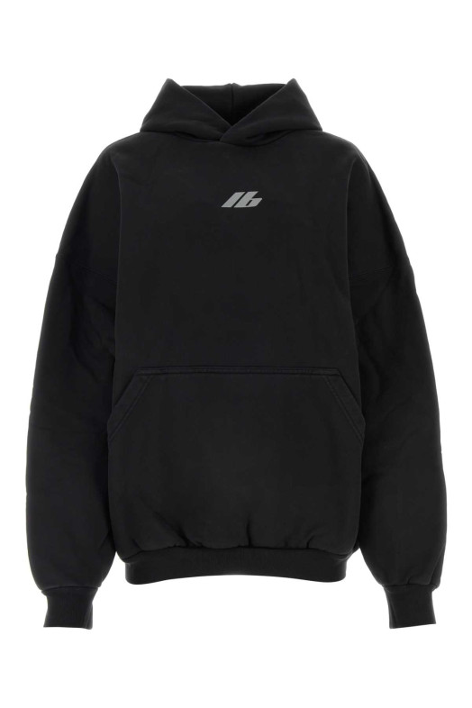 Black cotton oversize sweatshirt BALENCIAGA (739024TQVT8)