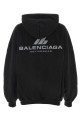 Black cotton oversize sweatshirt BALENCIAGA (739024TQVT8)