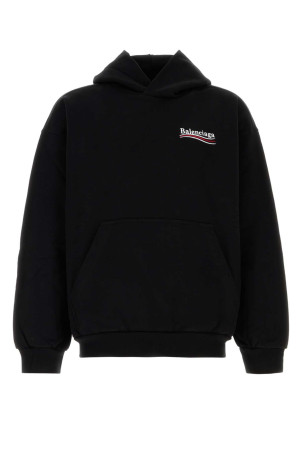 Black cotton sweatshirt BALENCIAGA (767877TKVI9)