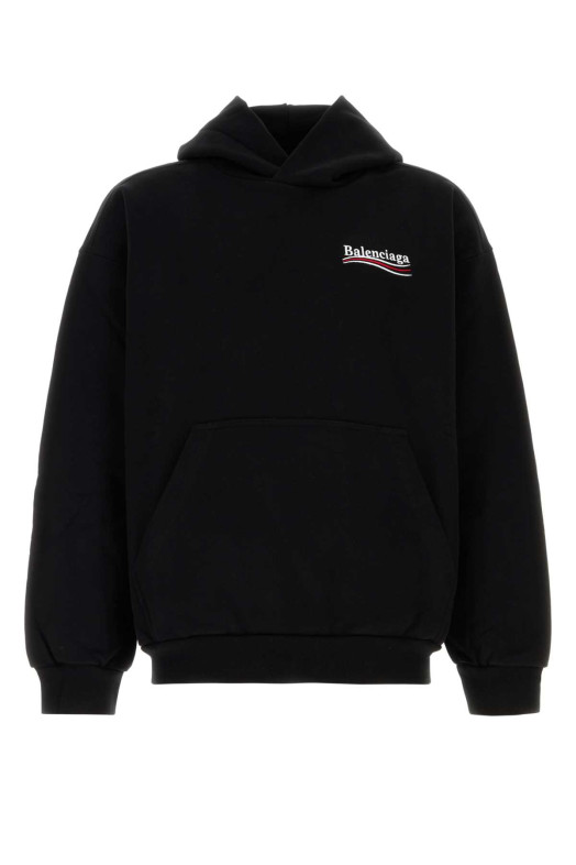Black cotton sweatshirt BALENCIAGA (767877TKVI9)