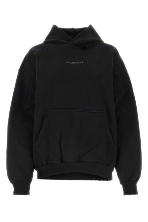 Black cotton sweatshirt BALENCIAGA (767877TQVY1)