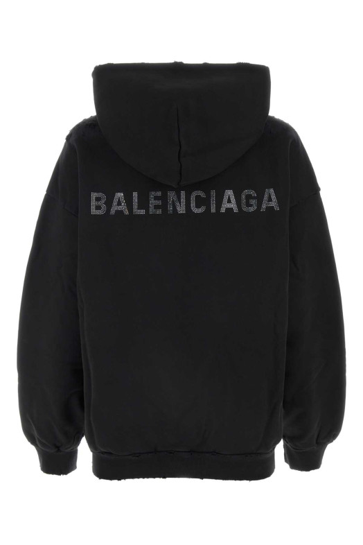 Black cotton sweatshirt BALENCIAGA (767877TQVY1)