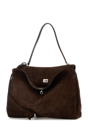 Dark brown suede large Rodeo handbag BALENCIAGA (7897442AB4G)