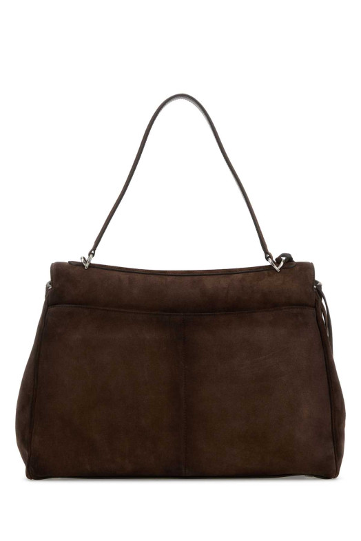 Темно-коричневая замшевая большая сумка Rodeo BALENCIAGA (7897442AB4G)