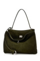 Olive green suede medium Rodeo handbag BALENCIAGA (7897722AB4G)