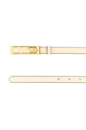 Ivory leather VLogo Signature belt VALENTINO GARAVANI (7W0T0SU1IYR)